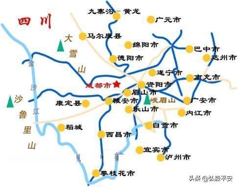 最新四川省电子地图