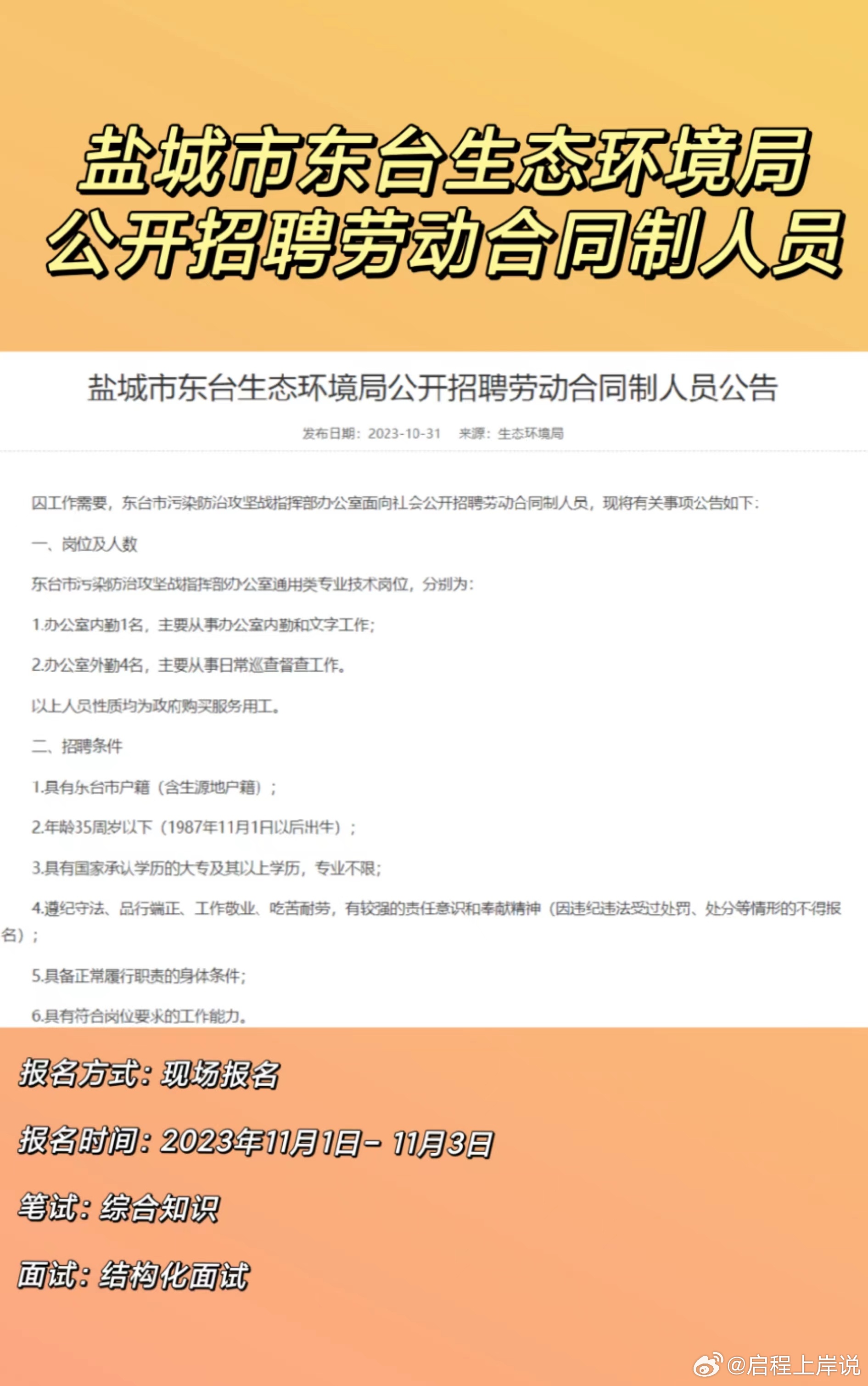 东台市卫生局招聘启事发布，新岗位等你来挑战！